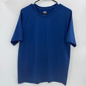 REI CO-OP Men Short Sleeve Running Shirt Size M Quick Dry Crew Neck Stretch